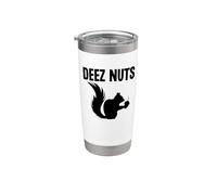 Deez Nuts Funny Squirrel Holding a Nut Cute Animal Stainless Steel Insulated Tumbler