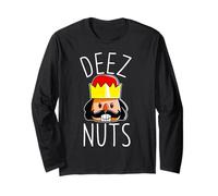Deez Nuts Nutcracker Funny Christmas Nut Cracker Meme Long Sleeve T-Shirt