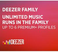 Deezer Family 6 Months Subscription Voucher FR