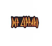 Def Embroidered Leppard Iron On Music Fabric Patch