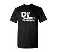 Def Jam Recording Men's Classic Logo Cotton T-Shirt in Black | Size: Medium Def Jam Recording Black M