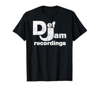 Def Jam Recordings Logo - Classic Music Industry Emblem T-Shirt, Men, Black, 4X-Large