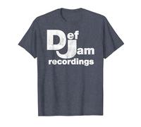Def Jam Recordings Logo - Classic Music Industry Emblem T-Shirt, Men, Heather Blue, 5X-Large