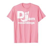 Def Jam Recordings Logo - Classic Music Industry Emblem T-Shirt, Men, Pink, 3X-Large