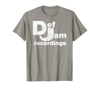 Def Jam Recordings Logo - Classic Music Industry Emblem T-Shirt, Men, Slate Grey, 3X-Large