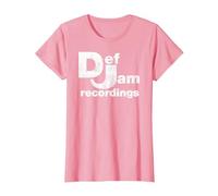 Def Jam Recordings Logo - Classic Music Industry Emblem T-Shirt, Women, Pink, 3X-Large