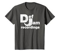 Def Jam Recordings Logo - Classic Music Industry Emblem T-Shirt, Youth, Asphalt Grey, 4T