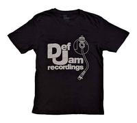 Def Jam Recordings Logo & Stylus Official Tee T-Shirt Mens Unisex (Medium) Black