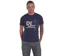 Def Jam Recordings T Shirt Logo and Stylus Official Mens Navy Blue XL