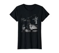 Def Jam Records Russell Simmons by Michael Grecco T-Shirt, Women, Black, X-Small