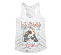 Def Leppard British Heavy Metal Rock Band 1988 Hysteria Tour Graphic Ladies Racerback Tank Top