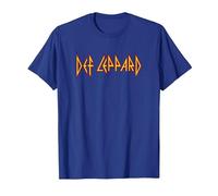 Def Leppard - Classic Logo T-Shirt, Men, Royal Blue, Medium
