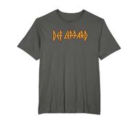 Def Leppard - Classic Logo T-Shirt, Men's Big and Tall, Asphalt Grey, 5X Tall