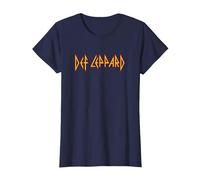 Def Leppard - Classic Logo T-Shirt, Women, Navy Blue, X-Large