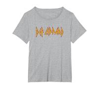 Def Leppard - Classic Logo T-Shirt, Women's Plus, Heather Grey, 6X