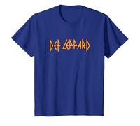 Def Leppard - Classic Logo T-Shirt, Youth, Royal Blue, Small
