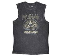 Def Leppard Diamond Star Halos Tank Top in Grey | Size: Large Def Leppard Grey L