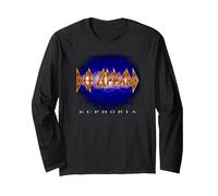 Def Leppard - Euphoria Album Long Sleeve T-Shirt, Adult Unisex, Black, Medium