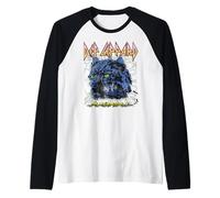 Def Leppard Gradient Leopard Raglan Baseball Tee