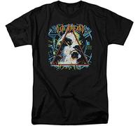 Def Leppard Hysteria 80s Rock Album T Shirt & Stickers (X-Large)