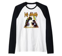 Def Leppard Hysteria Rock Music Band Raglan Baseball Tee