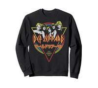Def Leppard - Japanese Pyromania Sweatshirt, Adult Unisex, Black, Medium