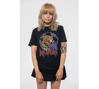 Def Leppard Lightning Leopard T-Shirt in Black | Size: 2XL Def Leppard Black 2XL