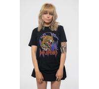 Def Leppard Lightning Leopard T-Shirt in Black | Size: Large Def Leppard Black L