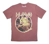 Def Leppard T-Shirt Love Bites Stone Wash Unisex Kashmir Red 2XL