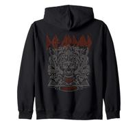 Def Leppard Love Bites Tiger Guitar Music Band Print Zip Hoodie