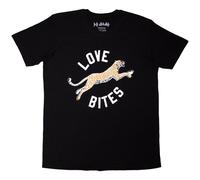 Def Leppard Men's Love Bites Leap T-Shirt in Black | Size: Large Def Leppard Black L