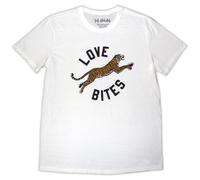 Def Leppard Men's Love Bites Leap T-Shirt in White | Size: 2XL Def Leppard White 2XL