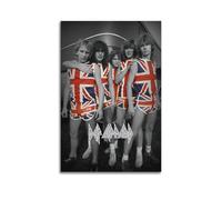 Def Leppard Poster 80s Aesthetic Rock Band Tapestry Frame Band Wall Decor Print Cool Wall Art Print Poster Poster Canvas Wall Art For Living Room Bedroom Gaming Room Office Posters 12x18inch(30x45cm)