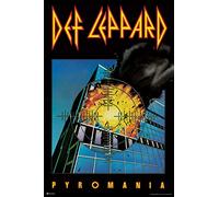Def Leppard Pyromania Album Cover Heavy Metal Music Merchandise Retro Vintage 80s Aesthetic Band Cool Wall Decor Art Print Poster 12x18