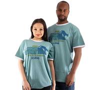 Def Leppard Ringer T Shirt High N Dry Band Logo Official Unisex S Green