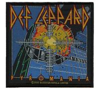 Def Leppard Standard Patch Pyromania Official Black 4" Wide X 3.75" Tall