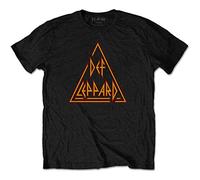 Def Leppard Unisex T-Shirt Classic Triangle Black Large
