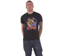 Def Leppard T Shirt Lightning Leopard Band Logo Official Unisex Black S