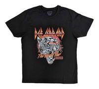 Def Leppard T Shirt Tour 2023 Band Logo Official Unisex Black M