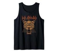 Def Leppard Tiger Heavy Metal Band by Rock Off Tank Top