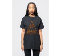 Def Leppard Triangle Band Logo T-Shirt in Black | Size: 2XL Def Leppard Black 2XL