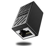 DEFACE RJ45 Coupler Cable Coupler Cat8 Cat7 Cat6 Cat5e Female to Female Ethernet Adapter Black