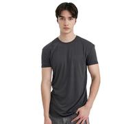 DeFacto Men's N2104az T-Shirt, D.Anthra, XL