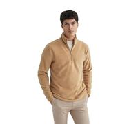DeFacto Men's Pullover - Troyer with Half Zip and Zip for Men - Stylish Cardigans and Sweaters, Vizon, M