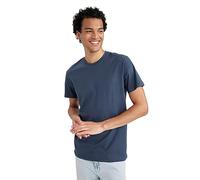 DeFacto Men's Slim Fit Basic T-Shirt - Classic T-Shirt for Men, Indigo, S
