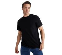 DeFacto Men's T-Shirt, Black, M