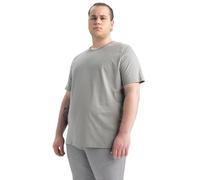 DeFacto Men's T5014AZ T-Shirt, Grey, S