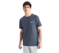DeFacto Men's T-Shirt, Indigo, M