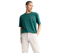 DeFacto Men's Z5998AZ T-Shirt, D.Green, XL