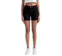 DeFacto Women's A1959AX Shorts, Black, 12